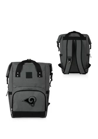 ONIVA Nfl Los Angeles Rams On The Go Roll Top Cooler Backpack 1