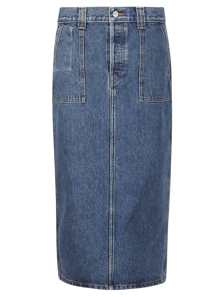 Khaite Khaite Genevieve Denim Skirt