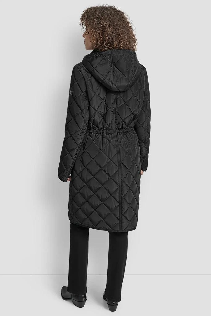 DKNY LONG QUILTED COAT 2
