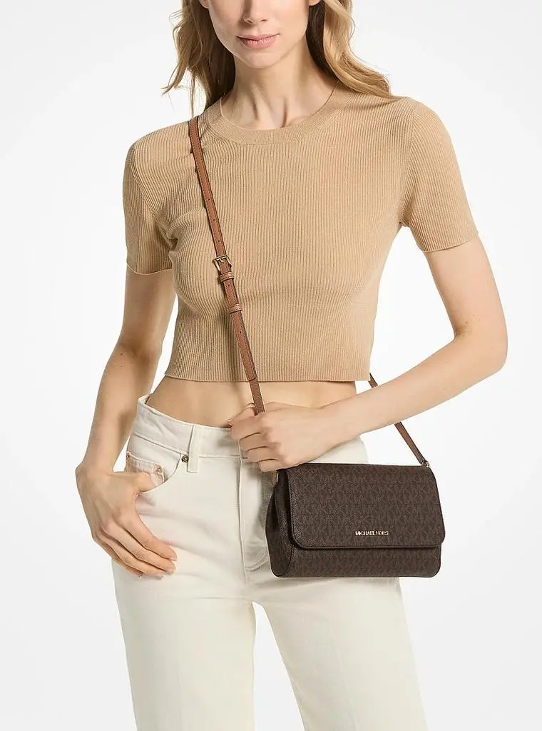 Michael Kors Medium Logo Convertible Crossbody Bag 4