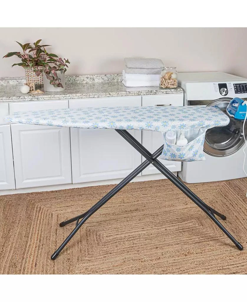 Household Essentials Deluxe Ironing Board Replacement Pad and Cover, Blue Floral Pattern 3