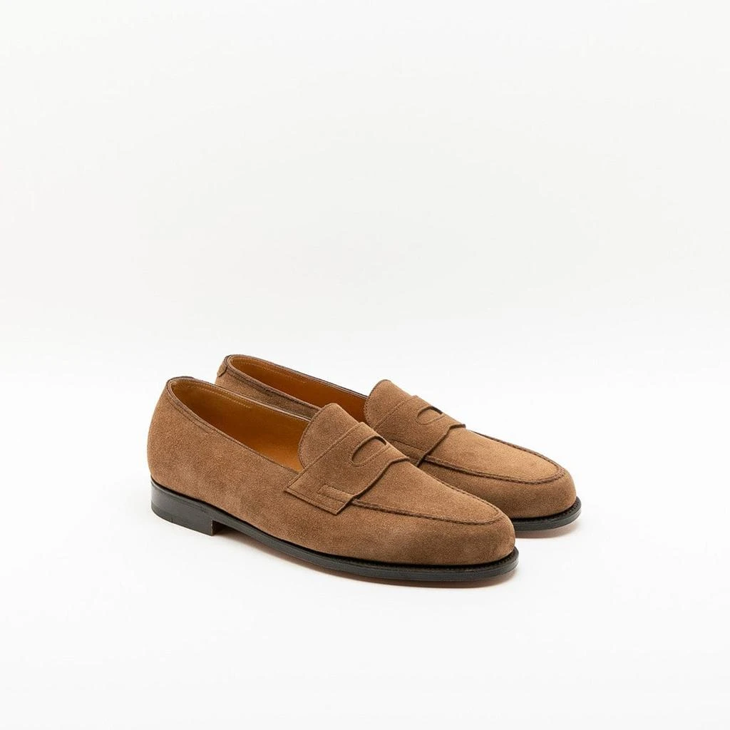 John Lobb Lopez Saddle Suede Unlined Penny Loafer 2