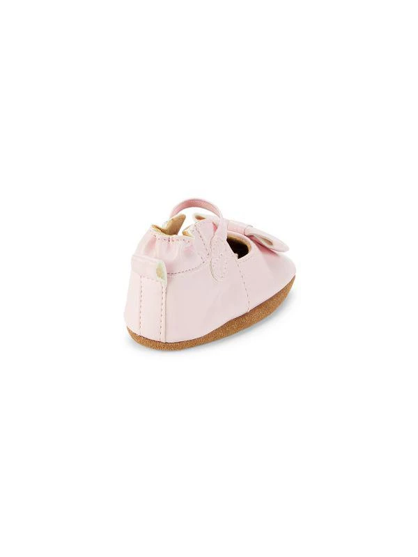 Robeez Baby Girl’s Leather Bow Crib Shoes 2