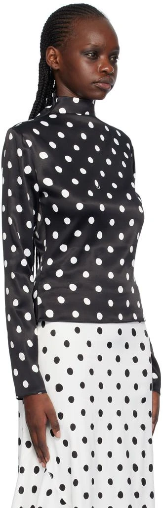 Marni Black Polka Dot Turtleneck 4