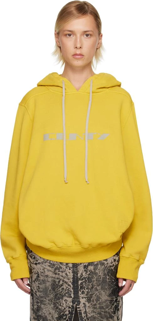 Rick Owens Yellow Concordians Oversized Hoodie 1