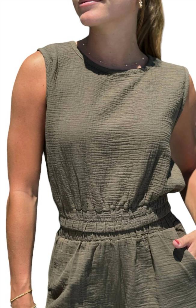 Bobi Bobi - Crew Neck Tank with Elastic Hem