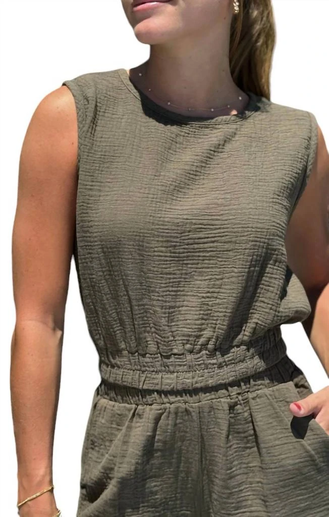 Bobi Bobi - Crew Neck Tank with Elastic Hem 1
