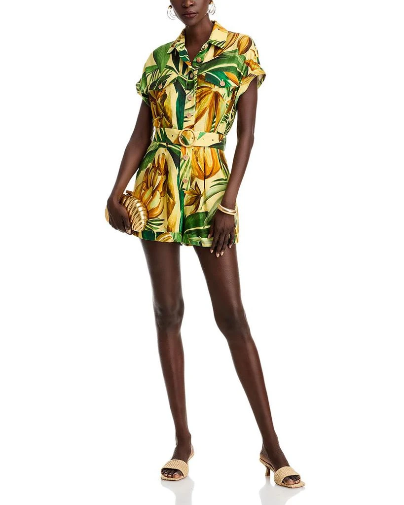 Farm Rio Bananart Belted Romper 2