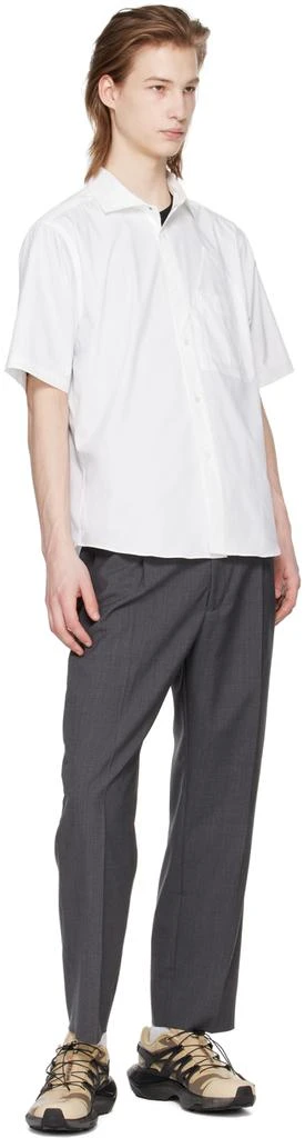 Goldwin Gray One Tuck Trousers 4