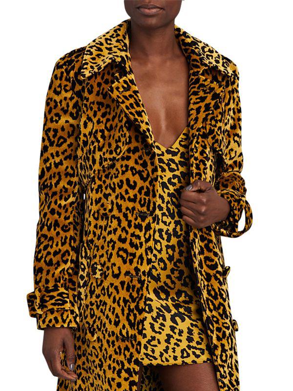 Sergio Hudson Cheetah Print Silk Mini Dress