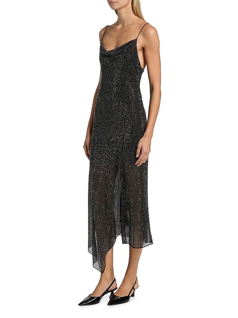 Alice + Olivia Harmony Embellished Asymmetric Midi-Dress 4
