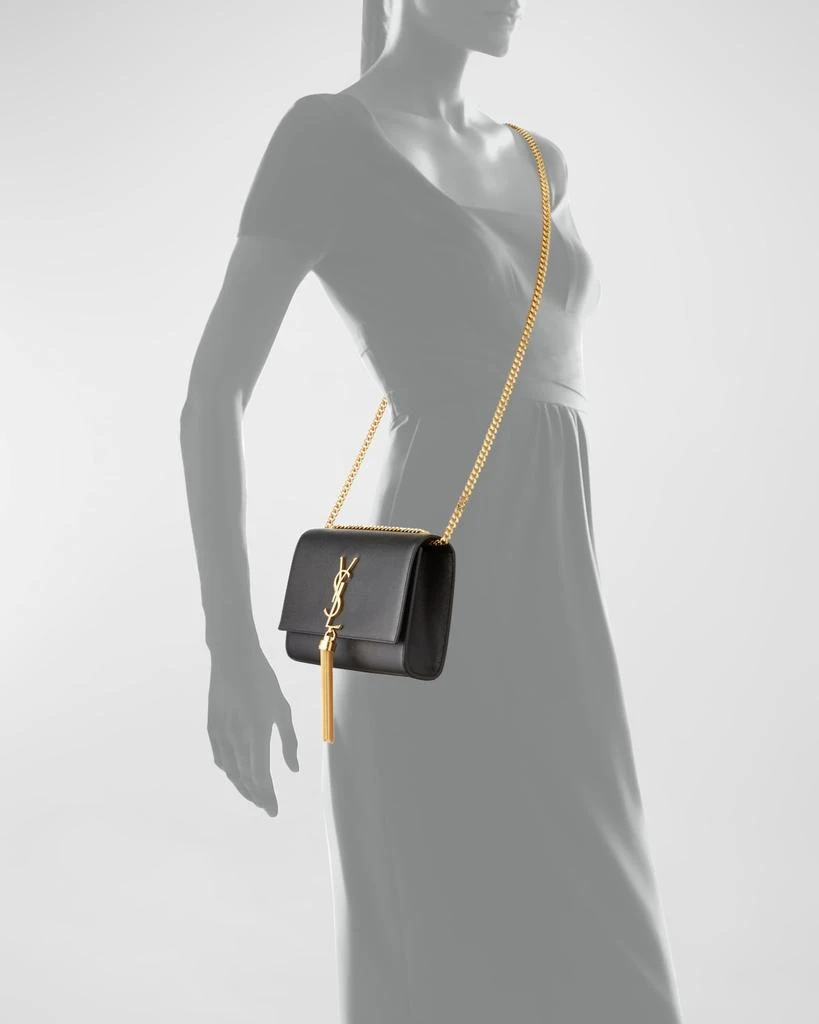 Yves Saint Laurent Kate Small Tassel YSL Wallet on Chain in Grained Leather 4