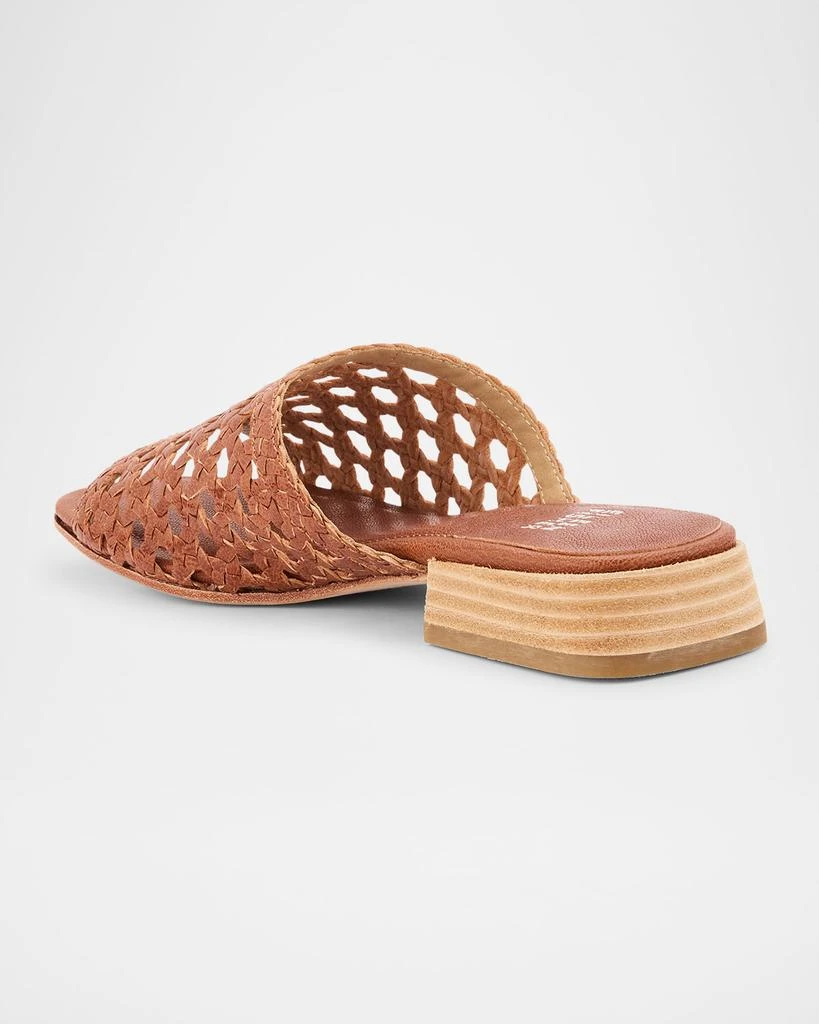 Eileen Fisher Folie Woven Leather Slide Sandals 2