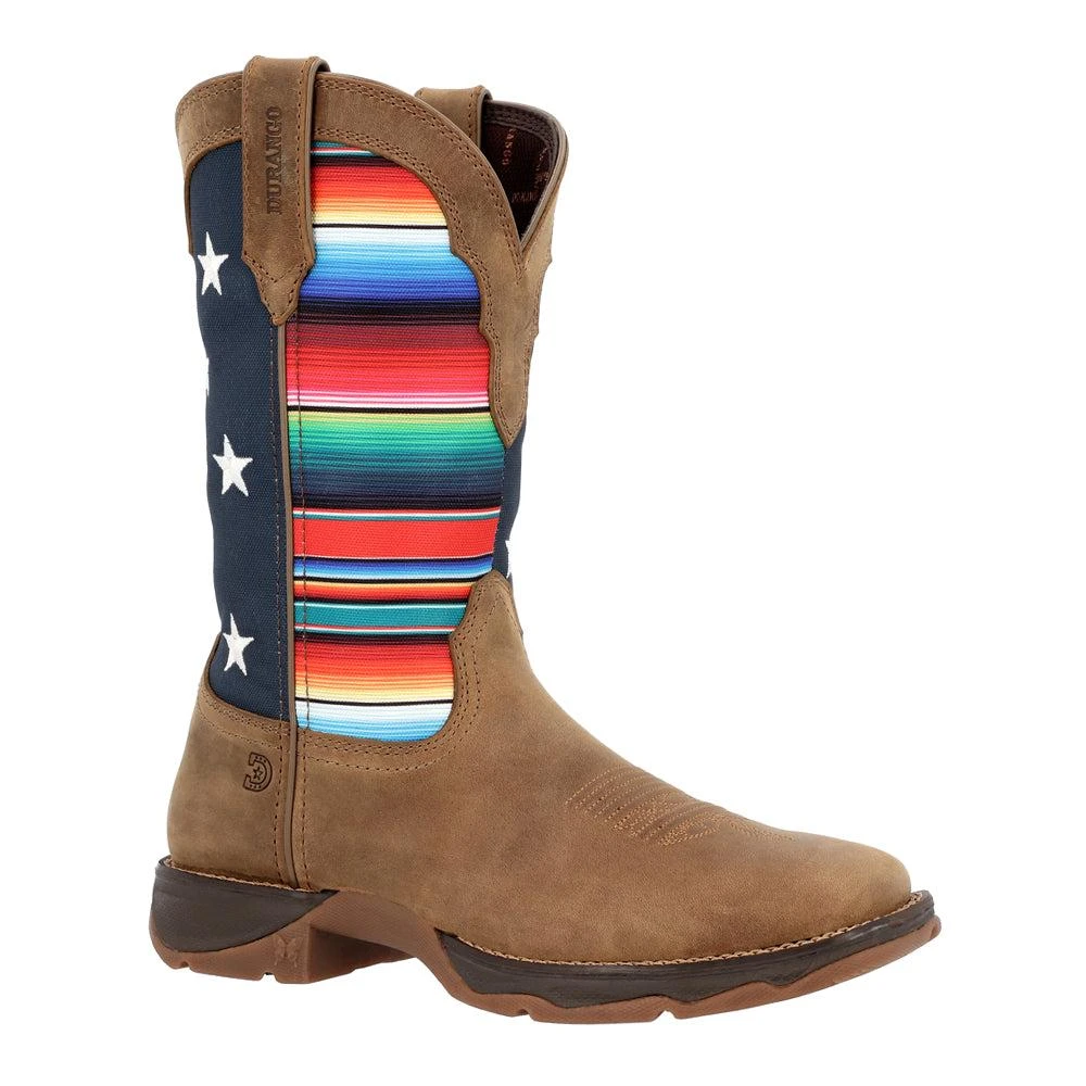 Durango Lady Rebel Southwestern Square Toe Cowboy Boots 2