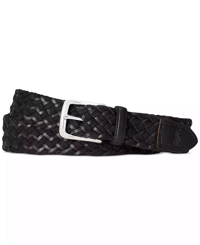 Ralph Lauren Men's Braided Leather & Cotton Belt