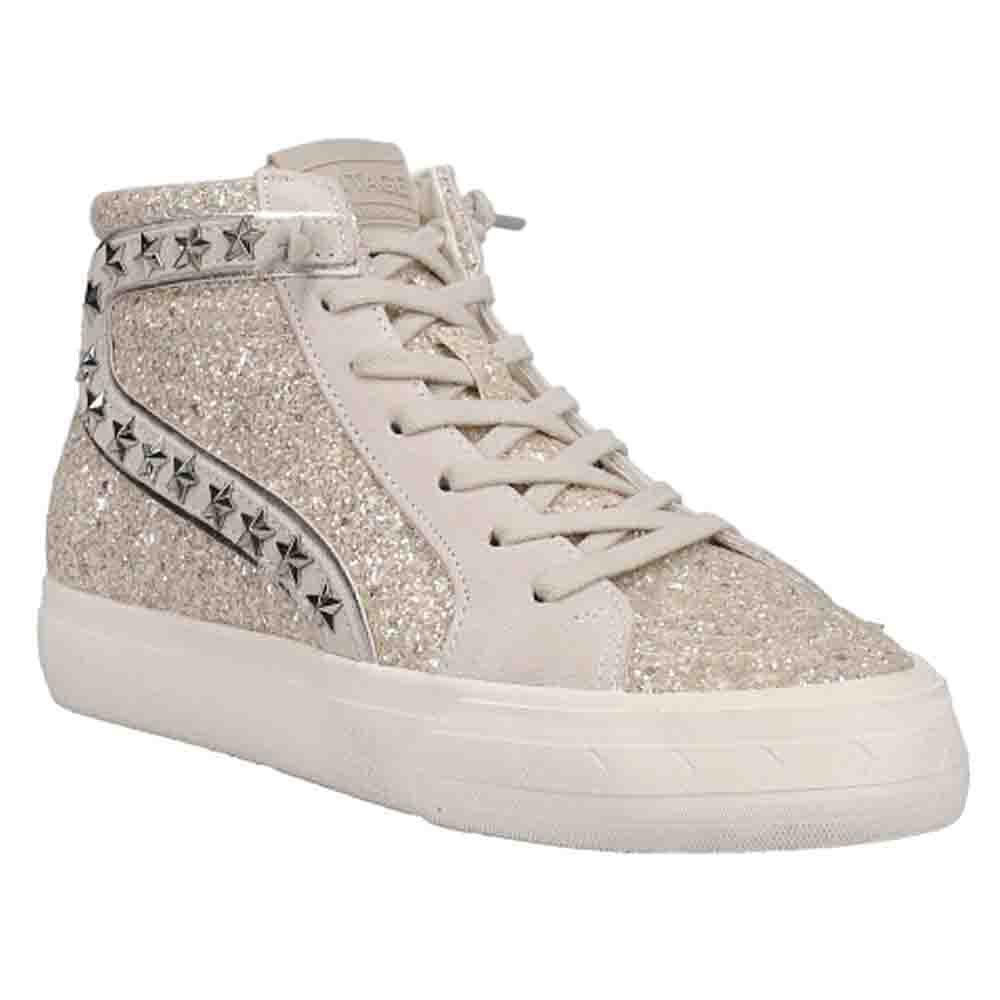 Vintage Havana Hailey Glitter Studded High Top Slip On Sneakers