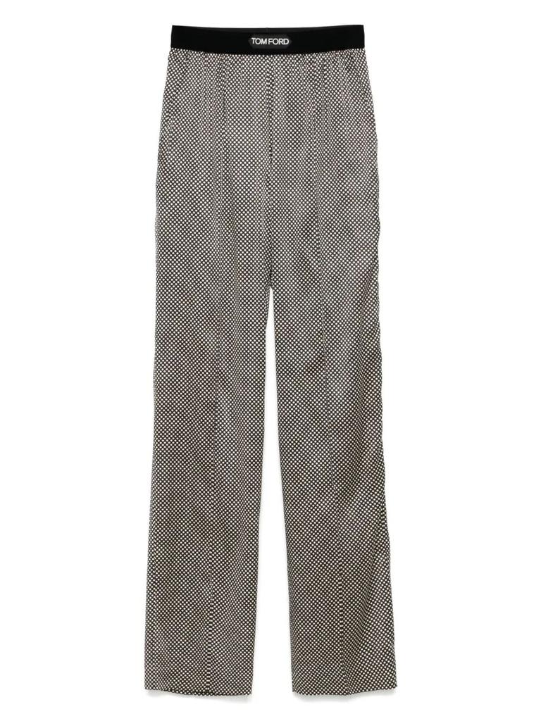 Tom Ford POLKA DOT SIGNATURE SILK PJ PANTS