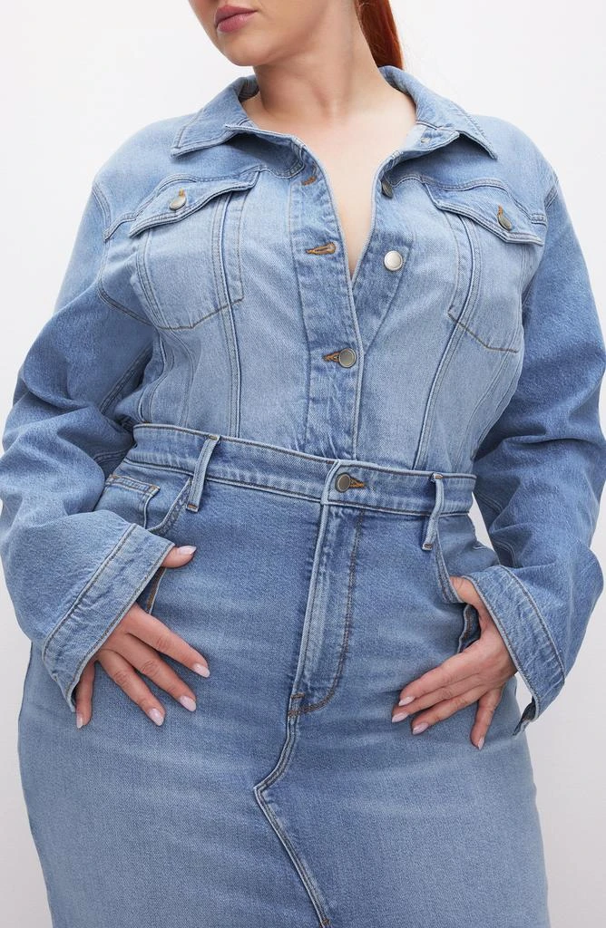 Good American Committed to Fit Denim Jacket 3
