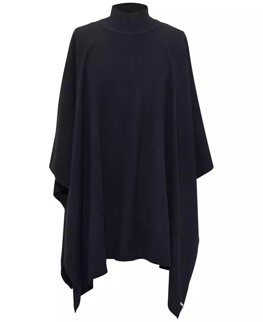 Ralph Lauren Women's Convertible Mock Neck Poncho Sweater 1
