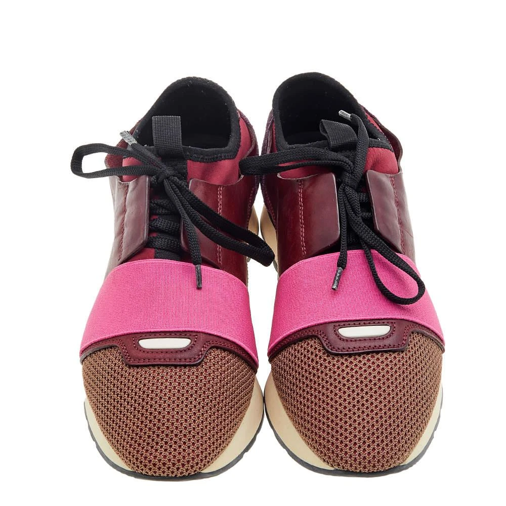 Balenciaga Balenciaga Multicolor Leather And Mesh Race Runner Low Top Sneakers Size 40 3