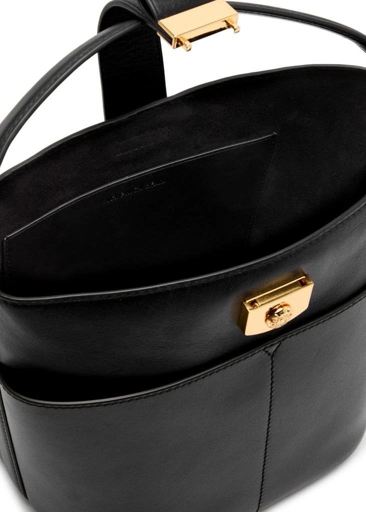 VERONICA BEARD Crest small leather bucket bag  4