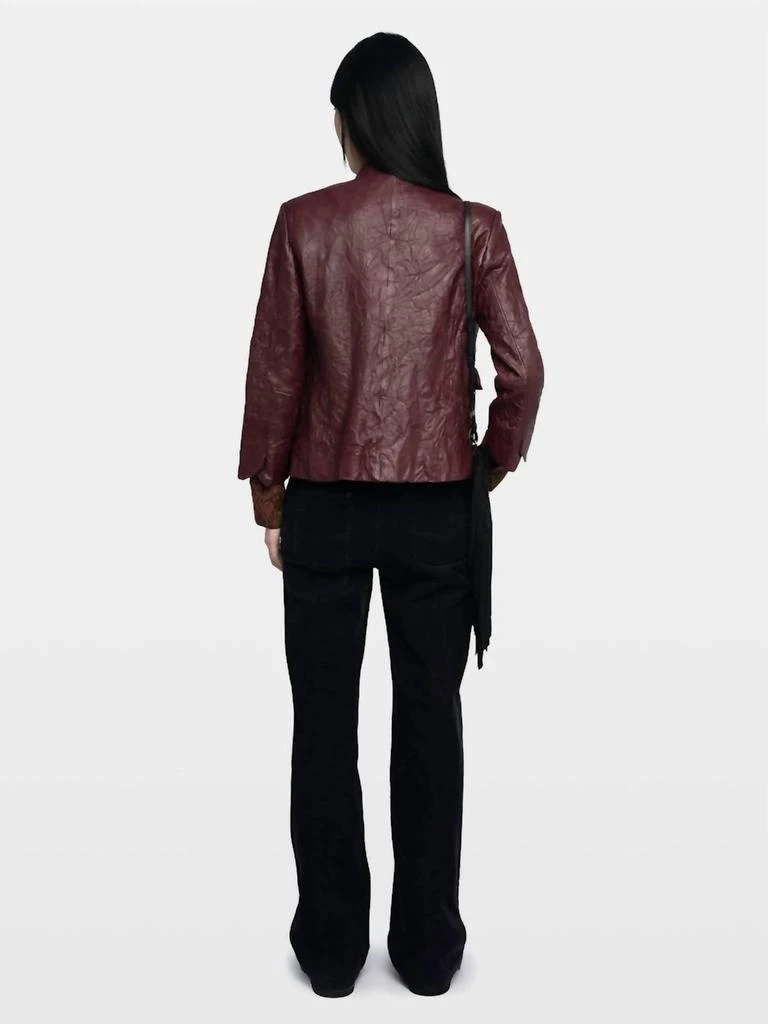ZADIG 
VOLTAIRE Zadig 
Voltaire - Veryn Crinkled Leather Blazer 3