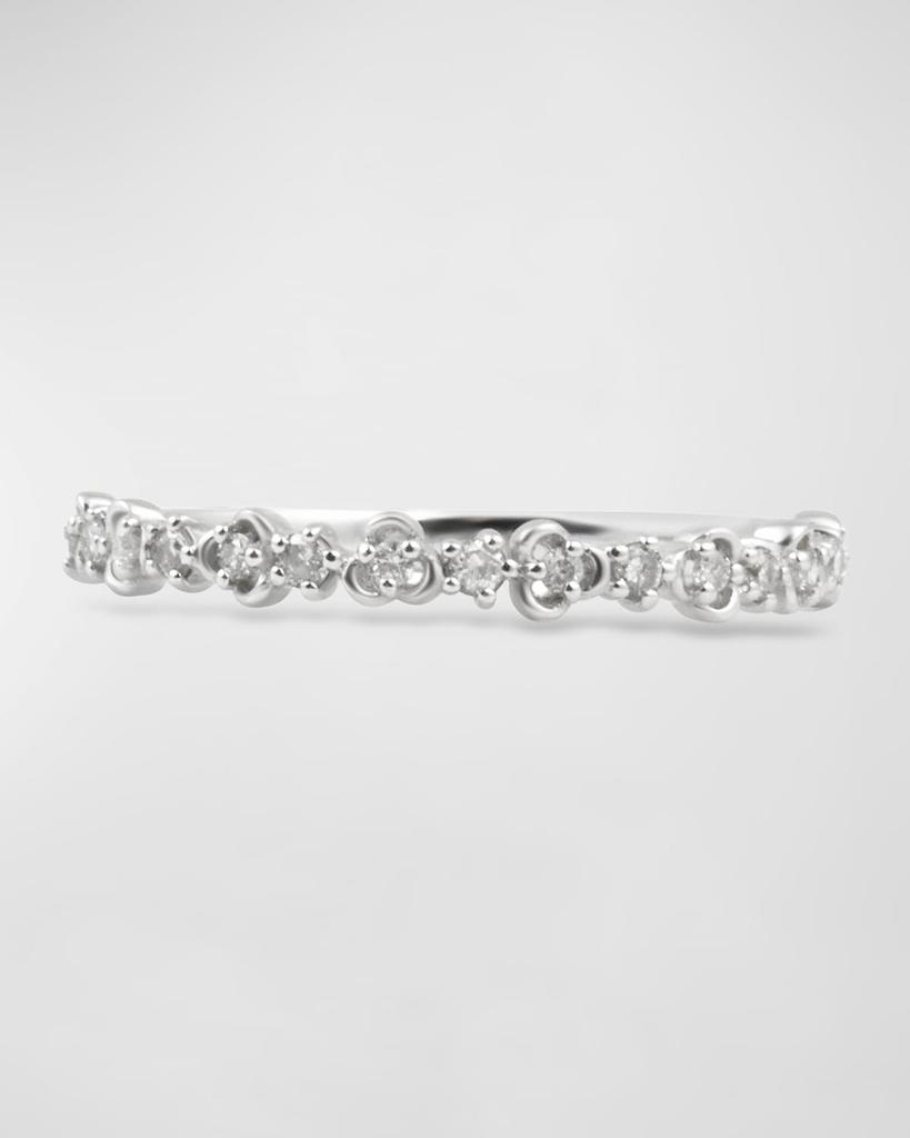 Stevie Wren Misfit 14k White Gold Diamond Vine Stack Ring