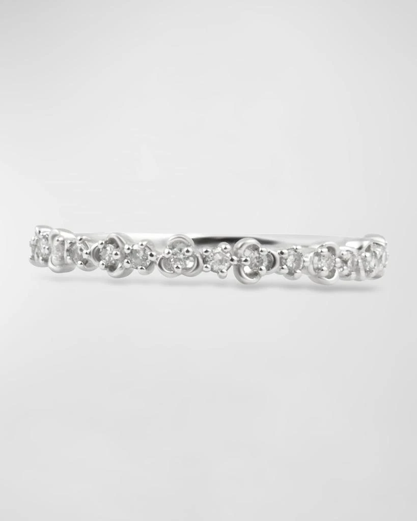 Stevie Wren Misfit 14k White Gold Diamond Vine Stack Ring 1