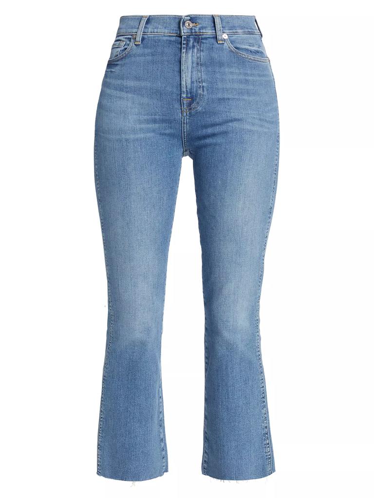 7 For All Mankind Slim Kick High-Rise Cropped Jeans