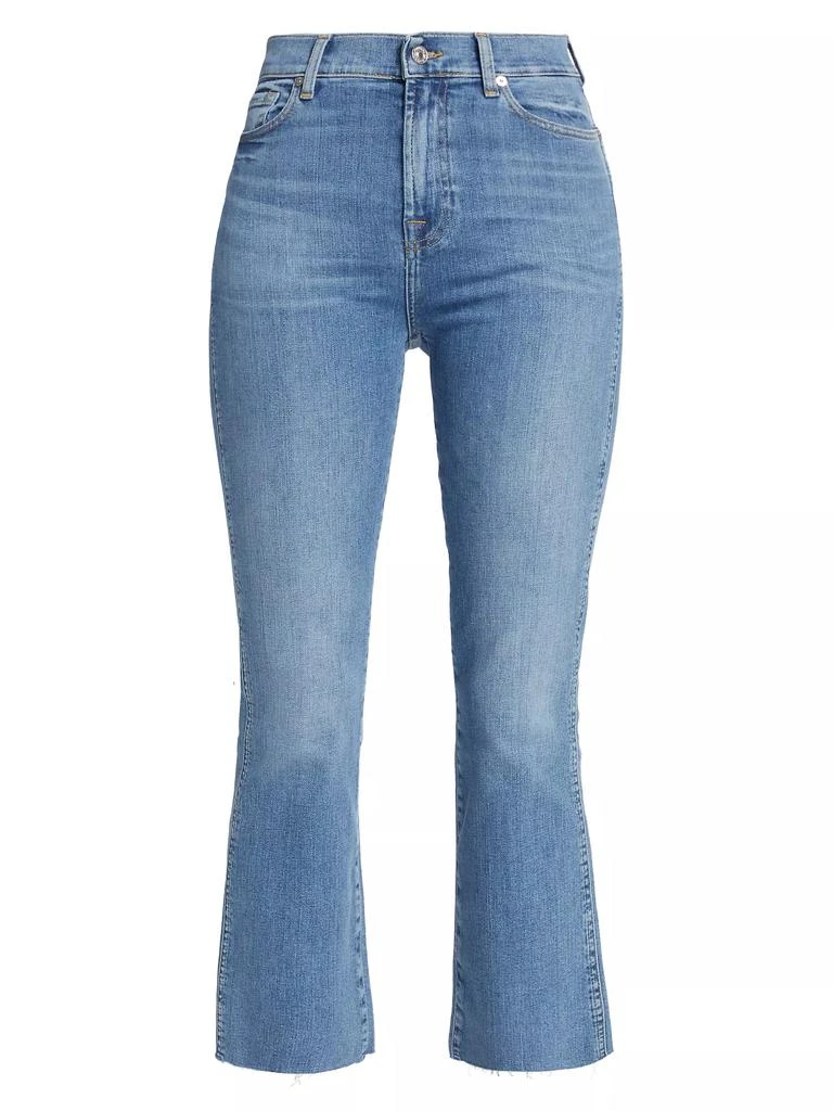 7 For All Mankind Slim Kick High-Rise Cropped Jeans 1