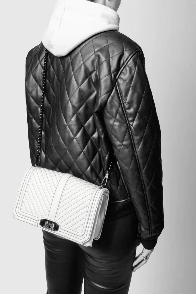 Rebecca Minkoff Chevron Quilted Love Crossbody 5