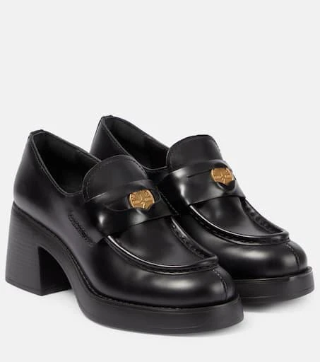 Miu Miu Leather penny loafers 1