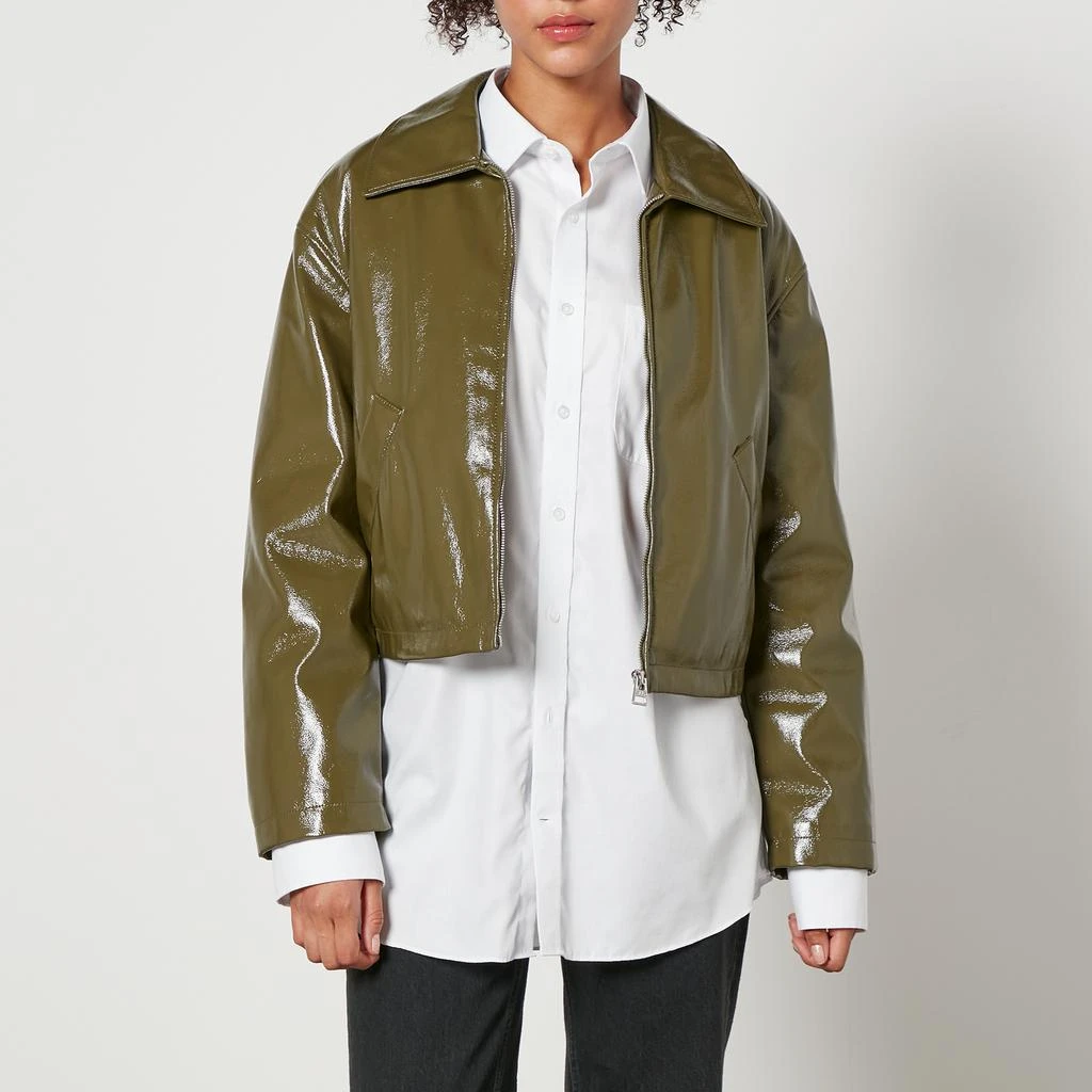 Jakke Naomi Cropped Padded Faux Leather Jacket 1
