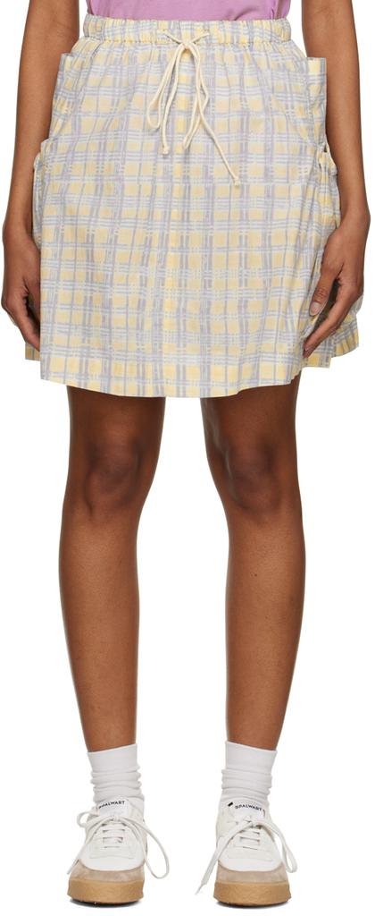 Story mfg. Blue & Yellow Salt Miniskirt