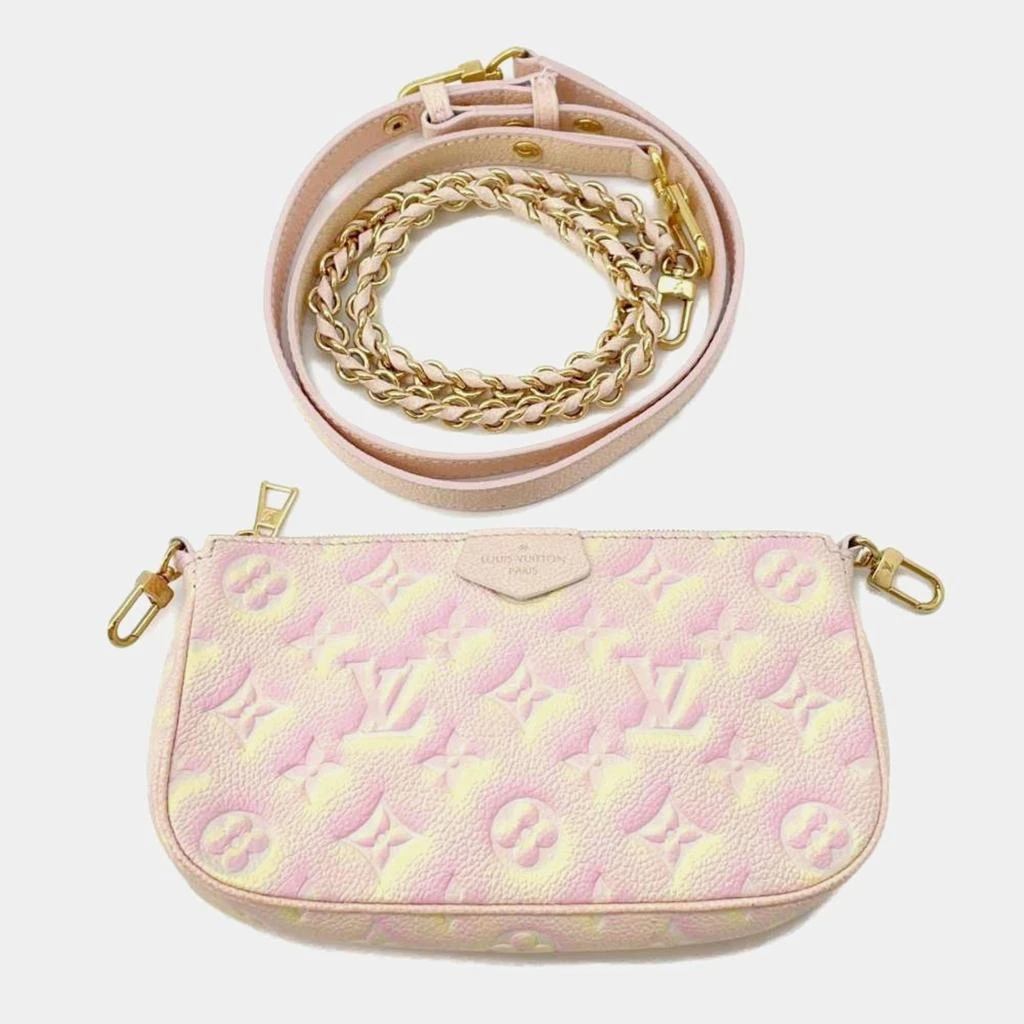 Louis Vuitton Louis Vuitton Pink Monogram Empreinte Multi Pochette Accessoires Shoulder Bag 5