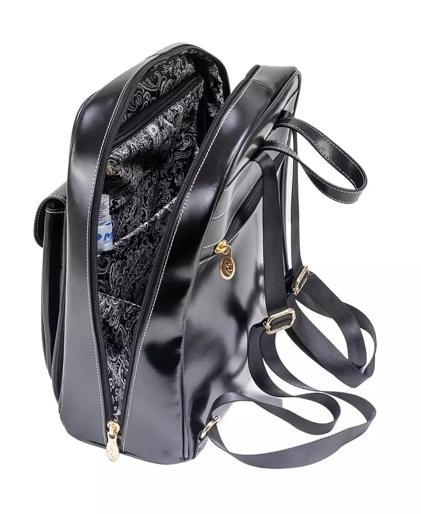 McKlein Moline Leather Business Laptop Tablet Backpack 5