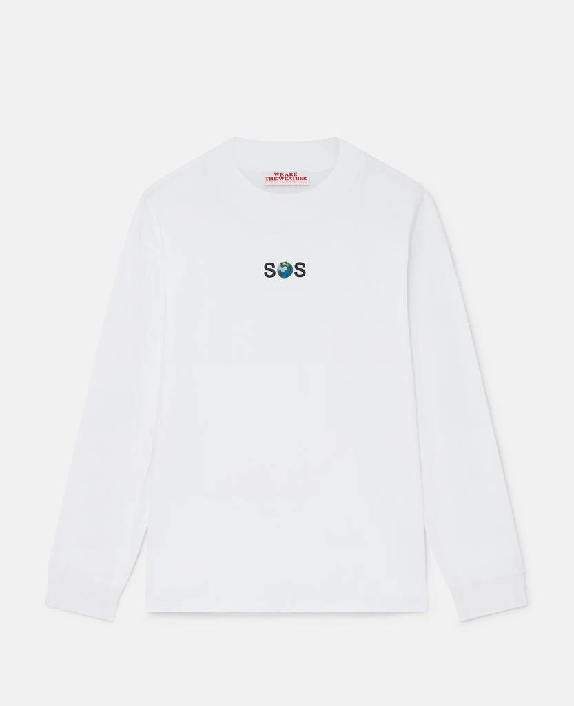 Stella McCartney Stella McCartney - SOS Embroidered Long-Sleeve T-Shirt, , Size: XXS