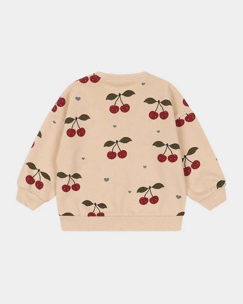 Konges Slojd Girl's Lou Cherry Sweatshirt, Size 12M-18 3