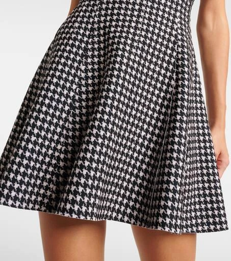 Norma Kamali Strapless Grace houndstooth minidress 5
