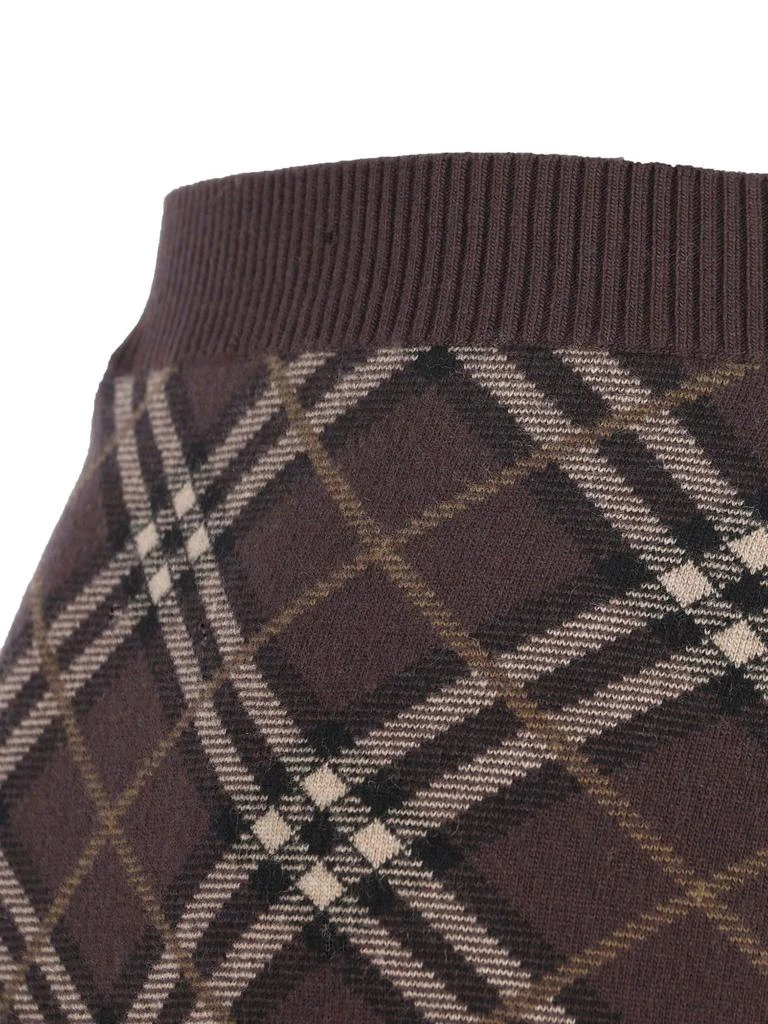 Burberry Burberry Checked Knitted Skirt 3