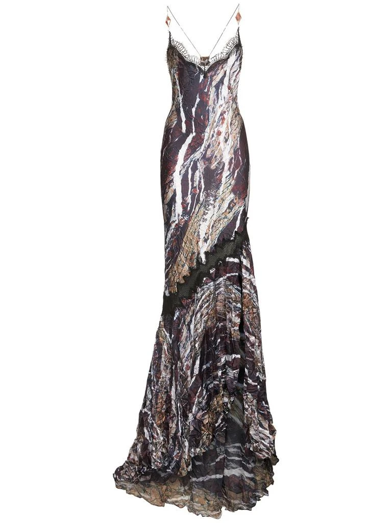 Marmo Printed Twill Long Dress  On Sale Now with Up to 51% Off | Discover  Exclusive Deals & Savings at BeyondStyle  Authentic Roberto Cavalli  women|female with Limited-Time Discounts, Free Shipping,