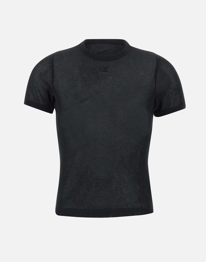 courreges "Signature contrast t-shirt"