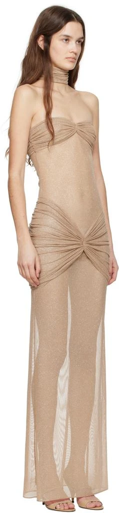 Mirror Palais Tan 'The Starlite' Maxi Dress 4