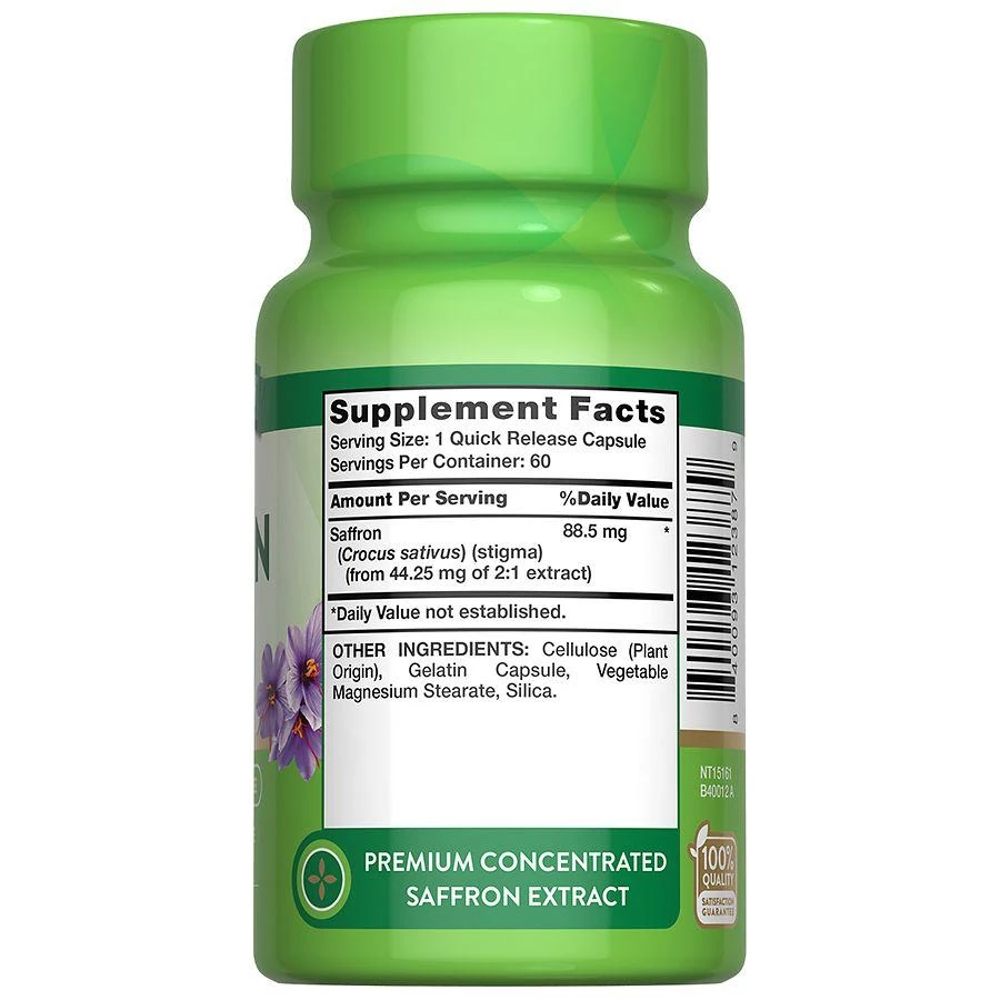 Nature's Truth Saffron Extract Capsules 3