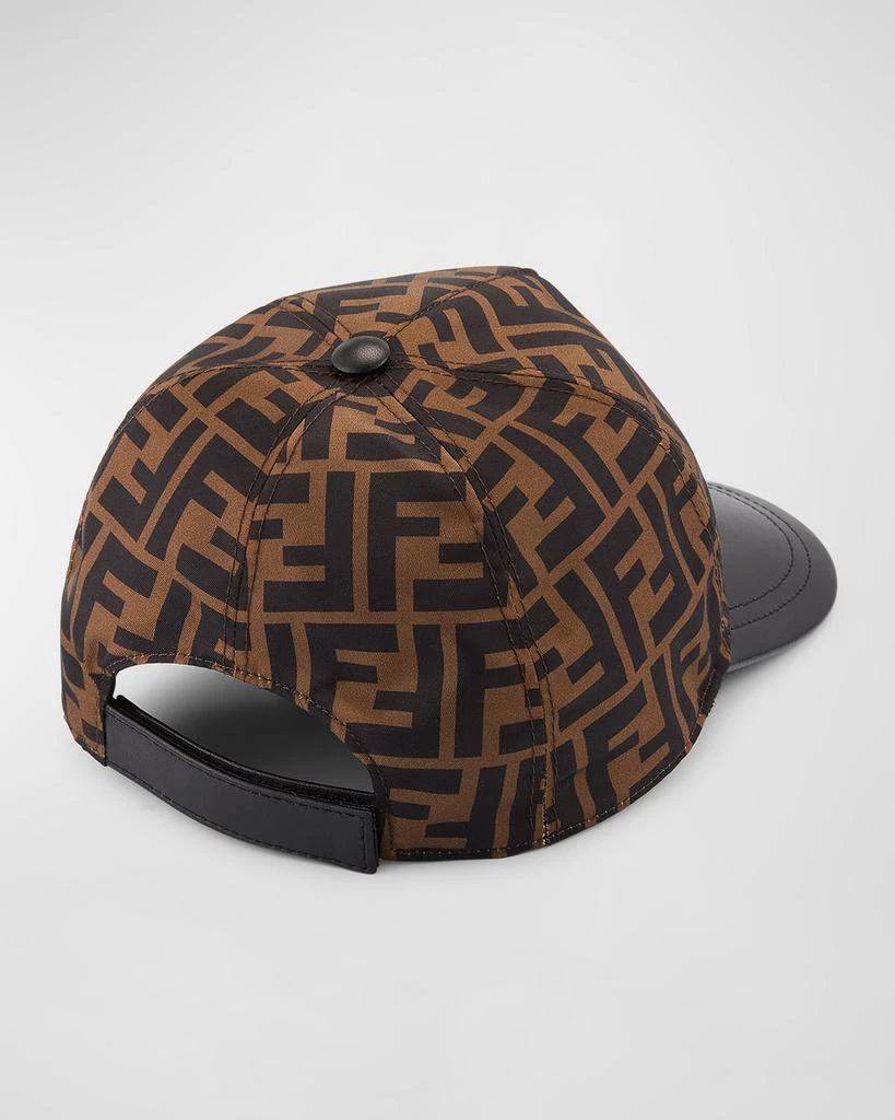 Fendi Tan and Black Monogram Hat FENDI Vintage Zucca Monogram Knit Beanie #42 Cap Stripe  main image 3