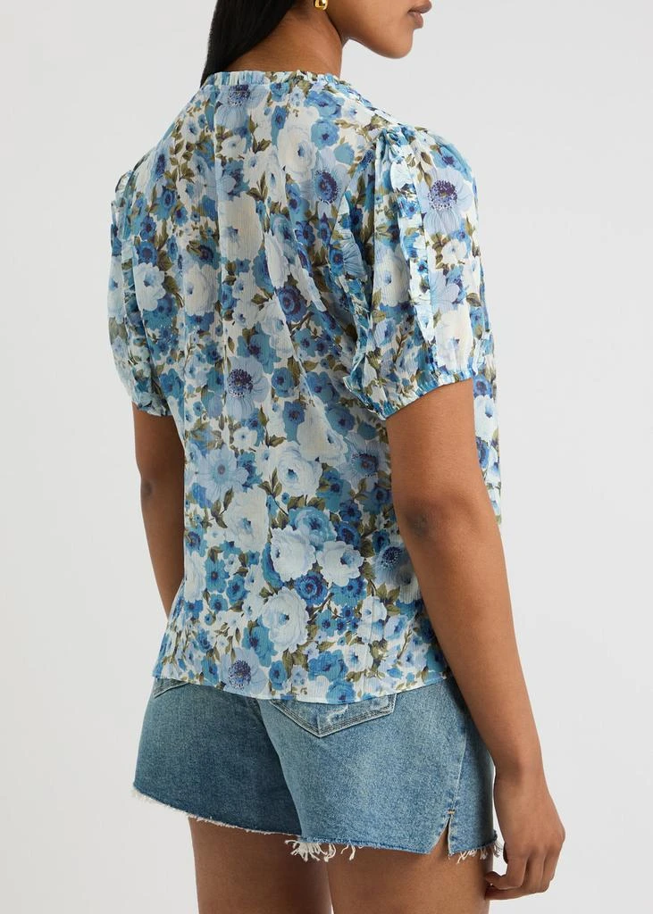 Paige Dandelion floral-print silk blouse  3