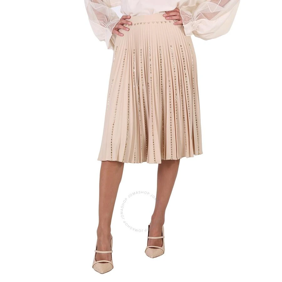 Burberry Plisse Soleil Crystal Detail Stretch Cady Skirt 1