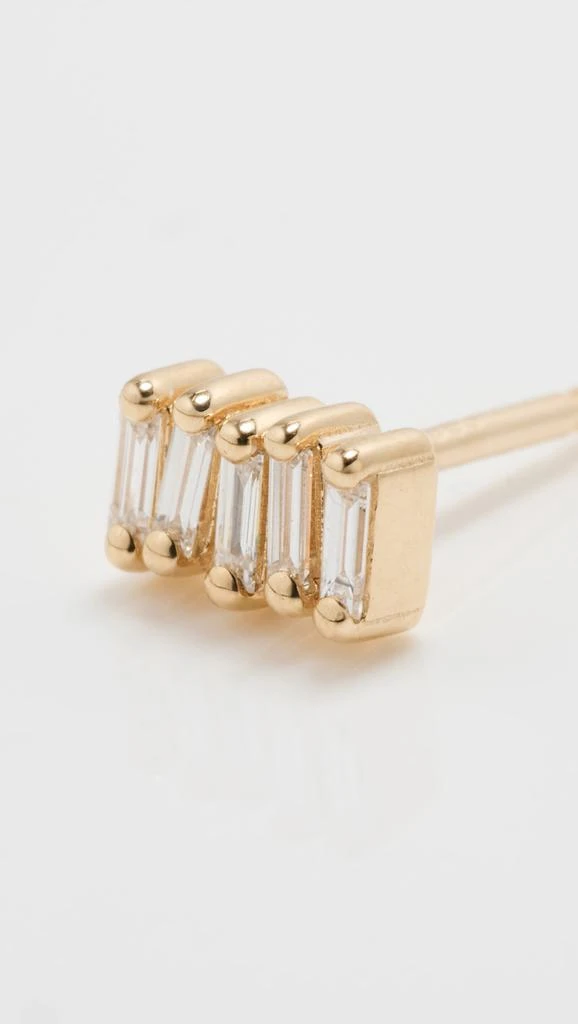 Suzanne Kalan 14k Micro Classic Diamond Bar Studs 4