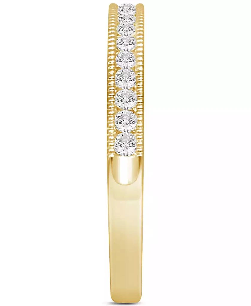 Macy's Diamond Milgrain Bead Wedding Band (1/6 ct. t.w.) in 14k Gold 4