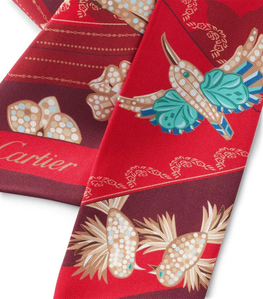 Cartier Silk Panthère Ecrins Scarf 2